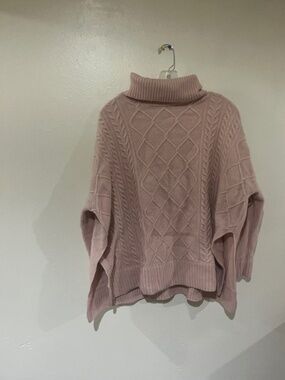 Pink Barbour Cowl Neck Sweater